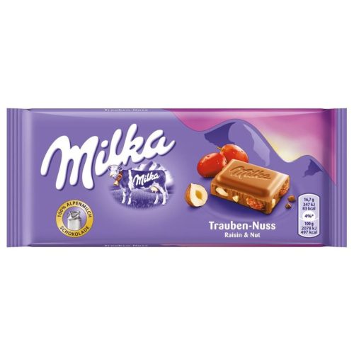 Milka mazsola-mogyoró 100g