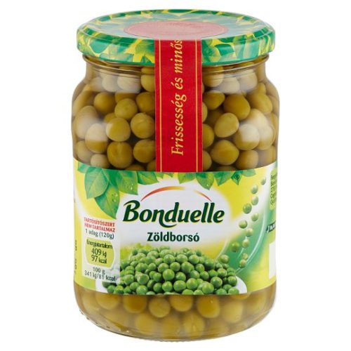 Bonduelle zöldborsó 530g/375g