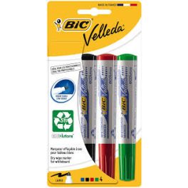 Bic írószer velleda táblafilc 4db vegyes