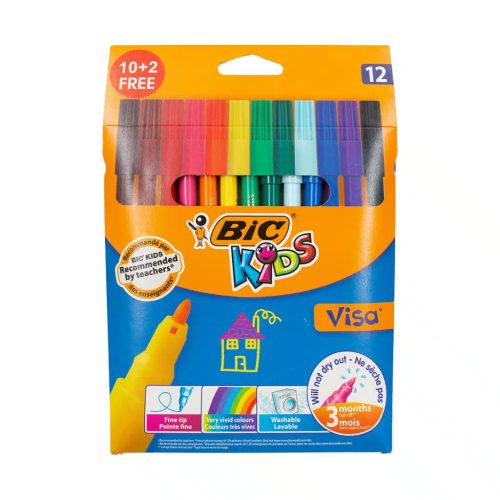 Bic írószer  filctoll Visa 12db/csomag