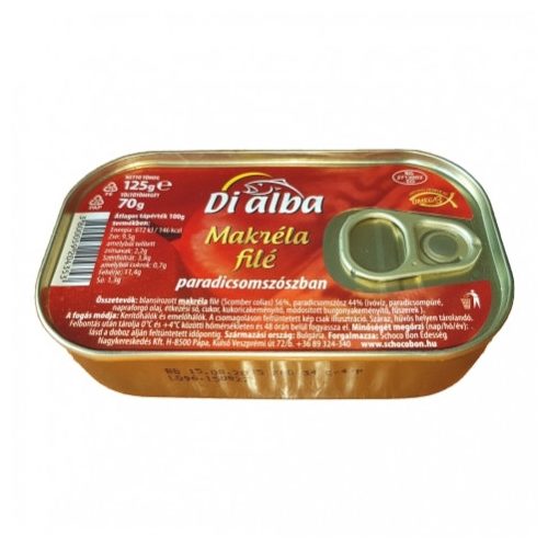 Di alba makréla filé paradicsomos 125g