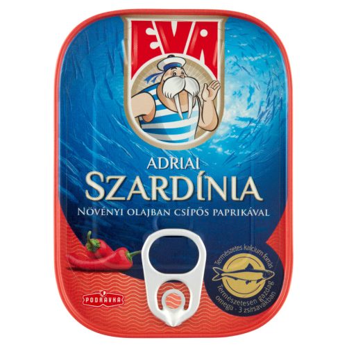Eva szardínia növ.olajban vpikáns 100g