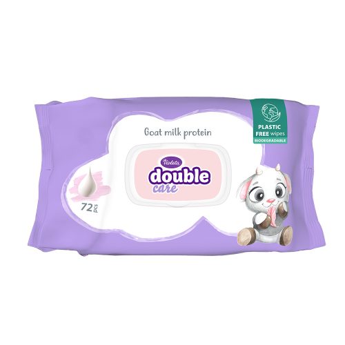 VIOLETA popsitörlő 72db - double care (1