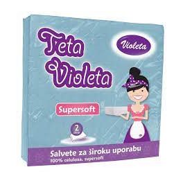 VIOLETA szalvéta 2 rét., 25db, 38x38cm -