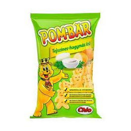 pom-bar chips 50 g tejszínes-újhagymás
