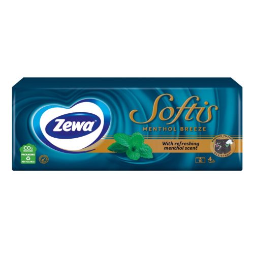 zewa papírzsebkendő 10x9 4 réteg menthol