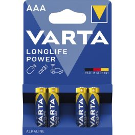 Varta LR03 AAA Longlife Power B4 elem
