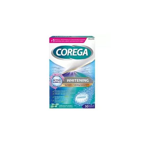 corega tabletta 30 db white műfogsor tis