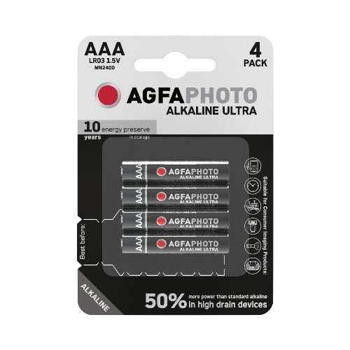 Agfaphoto alkaline ultra AAA 4db