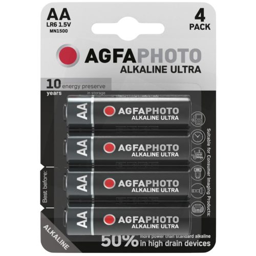 Agfaphoto alkáli ultra cer.elem 4db/cs.