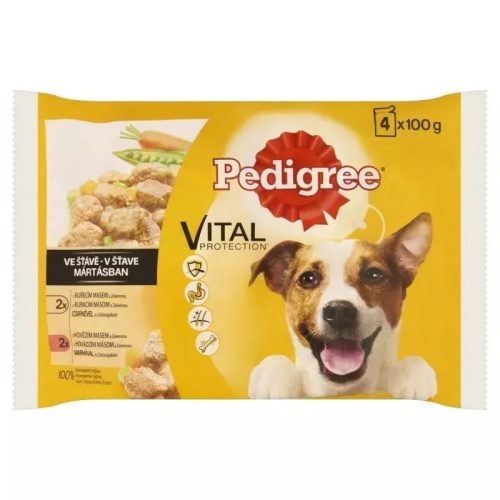 Pedigree alut.4-pack adu.marha&ba.4x100g