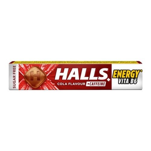 Halls cukor energy cola 32g