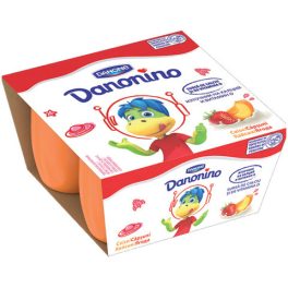 Danonino eper-s,barack 4x50g/Danone