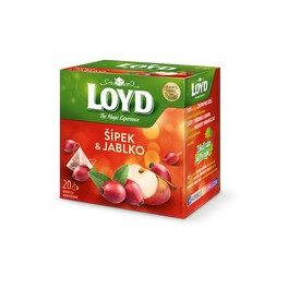 Loyd piramis csipkebogyó-alma tea 20x2g