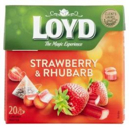 Loyd piramis eper-rebarbara tea 20x2g