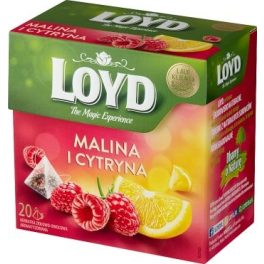Loyd piramis málna-citrom tea 20x2g