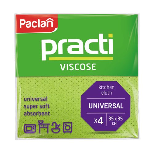 Paclan practi viszkóz törlőkendő 4db