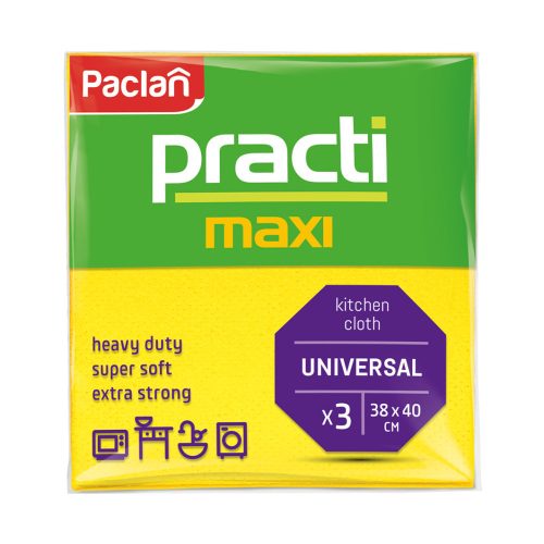 paclan törlőkendő 3 db practi maxi univ.
