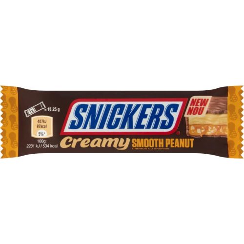 Snickers creamy földimogy. 36,5g