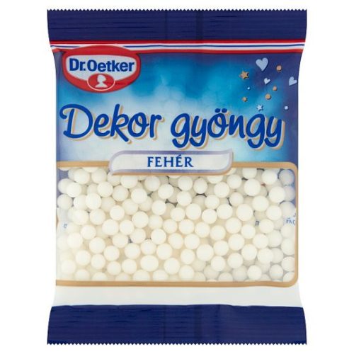 Dr.Oetker dekorgyöngy fehér 30g   20#