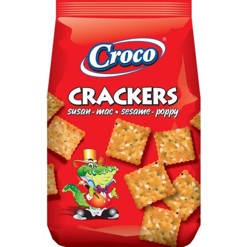 CROCO Kréker szezám-só-mák ízű