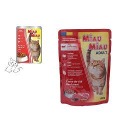Miau Miau Nedves Macskaeledel 100g, Marh