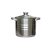 Fazék Inox 9 Literes Üveg Fedővel 24cm