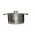 Lábas Inox 4,2 Literes Üveg Fedővel 22cm
