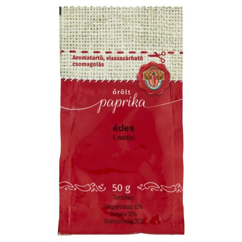 Paprika édes II.osztályú szegedi 50g