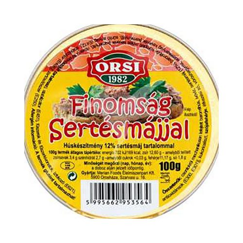 Orsi finomság sertésmájjal 100g