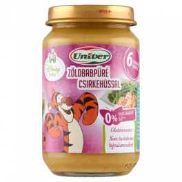 Univer bébi 6h.zöldbabpüré csirke 163g