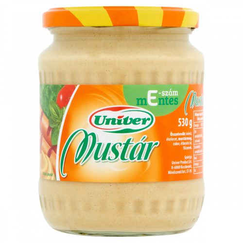 Univer mustár üveges 530g