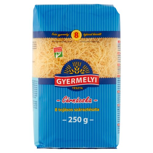 gyermelyi tészta 250g cérnácska 8 tojás