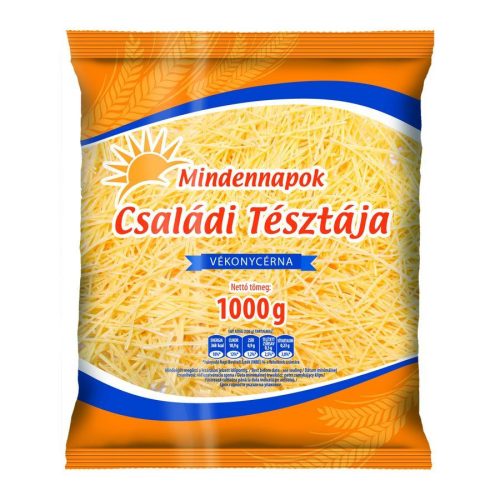 Mindennapok CsaládiTészta Vékonycérna1kg