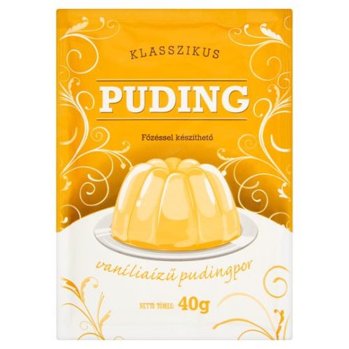 klasszikus puding 40 g vanília