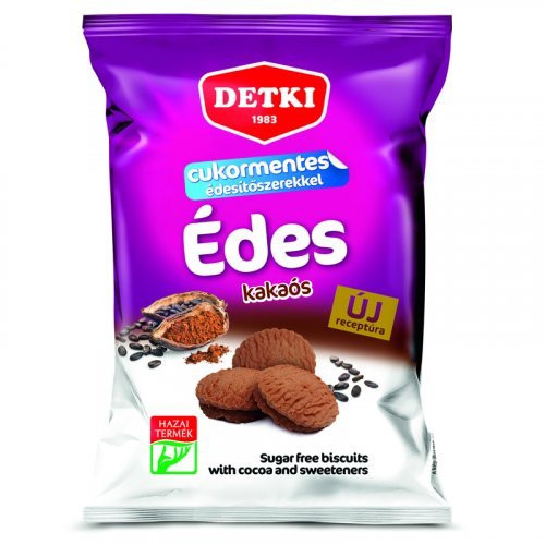 detki keksz 180 g kakaós cukormentes