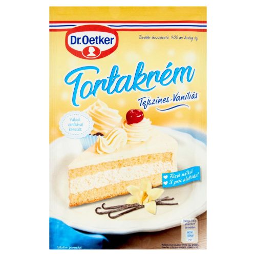 Dr.Oetker tortakrém tejsz.-vaníliás 130g