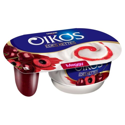 Oikos édes kettes joghurt meggy 118g