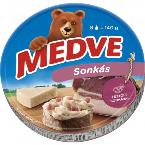 Medve sonkás kenhető sajt 140g