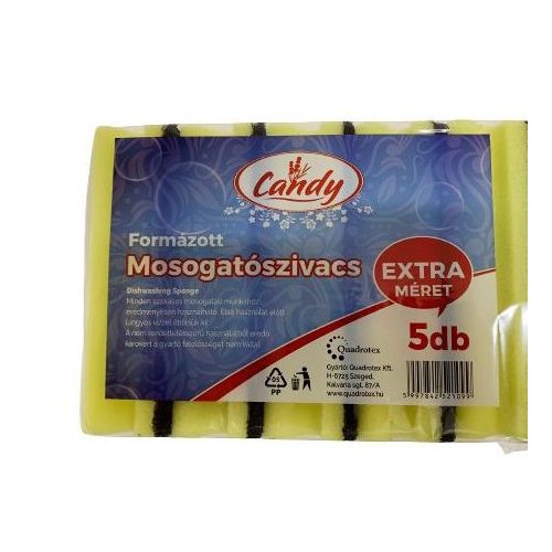 Candy formázott szivacs Tündér 5db/cs