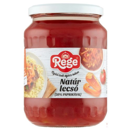 Rege natúrlecsó 30% paprikával 680g