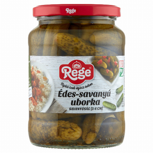 Rege uborka édes-savanyú 3-6cm 680/370g