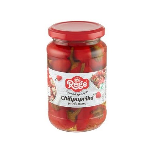 Rege chilipaprika csípős ecetes 340/180g