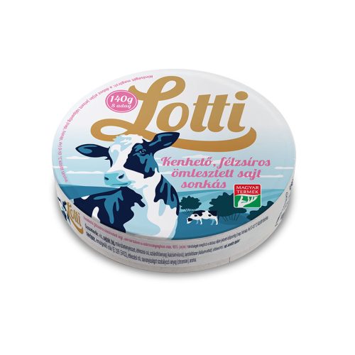 Lotti körcikkes SONKÁS 140g dob, SAJT/To