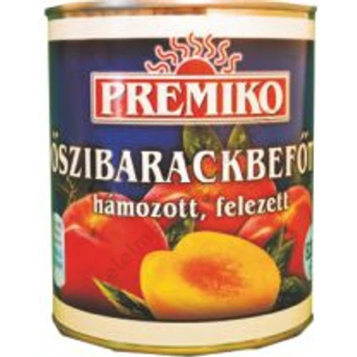 Premiko őszibarack befőtt 720ml