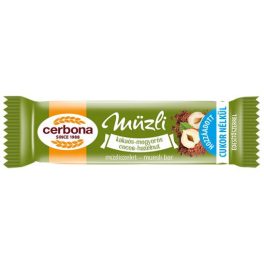 Cerbona Müzli Szelet Kakaós-Mogyorós 20g