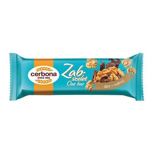 Cerbona zabszelet Diós kakaós 40g