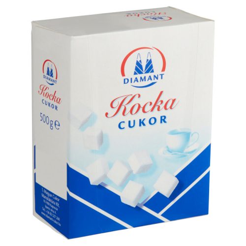 Kockacukor diamant mokka cukor 500g   10