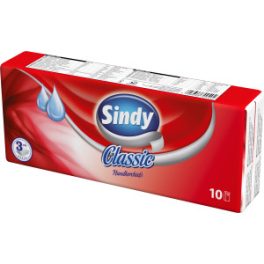 Sindy Papír Zsebkendő Classic 3rétegű 10