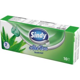 Sindy Papír Zsebkendő Aloe Vera 3rétegű